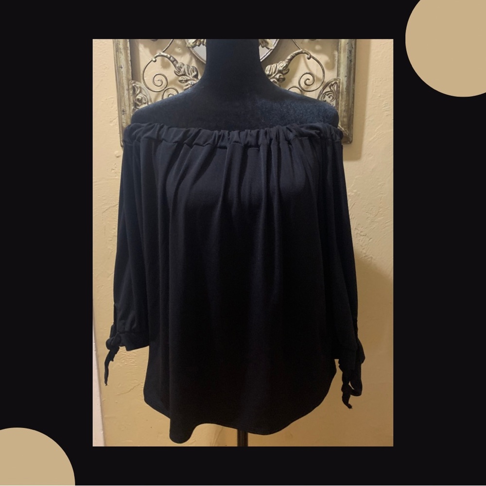 BP Off The Shoulder Black Top Size M